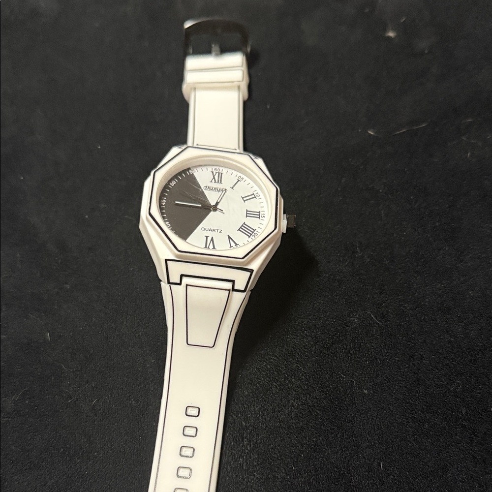 Stylish White and Black Cyberpunk Watch - NEW